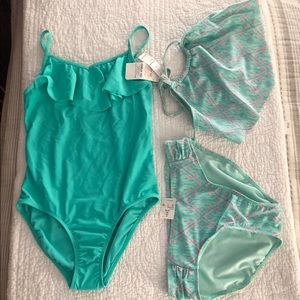 NWT 2 New Bathing Suits, 1 Pc Suit & Bikini